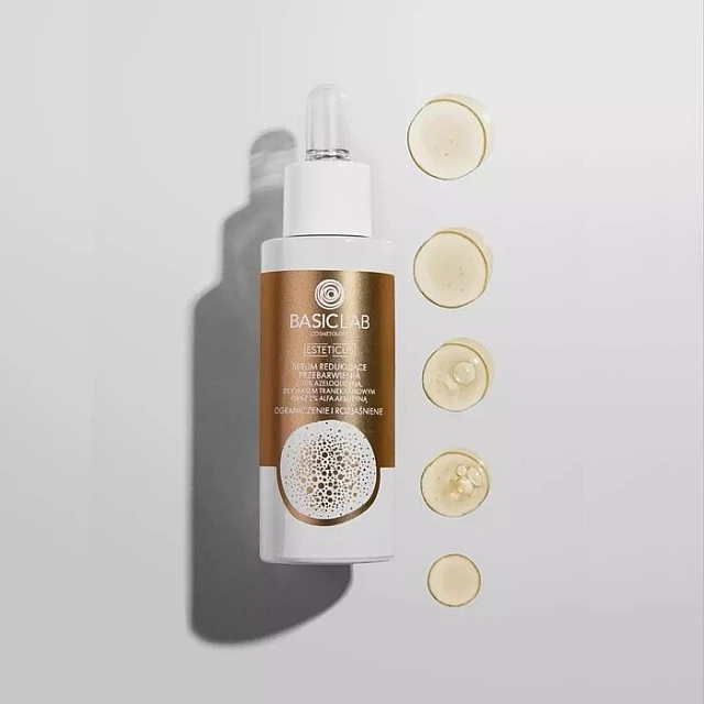 BasicLab Serum Protiv Fleka i Melazme Sa Traneksamskom Kiselinom - Ujednačavanje Tena 30ml | 5907637951567 | Kozmo