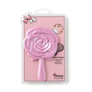Roze ogledalo sa drškom u obliku cveta - MUW