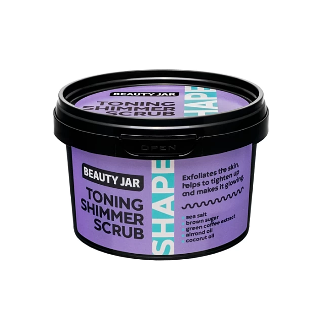 Piling za telo sa smeđim šećerom i ekstraktom zelene kafe Toning Shimmer 360g Piling za telo sa smeđim šećerom i ekstraktom zelene kafe Toning Shimmer 360g