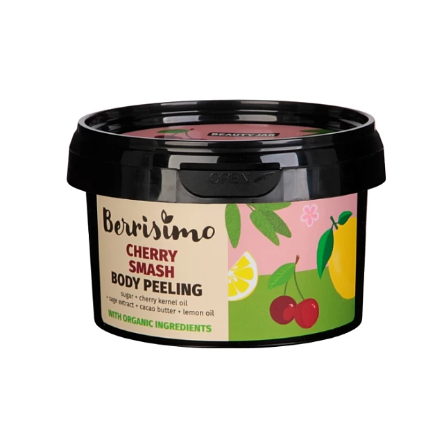 Piling za telo sa šećerom i uljem trešnje Cherry Smash 300g Piling za telo sa šećerom i uljem trešnje Cherry Smash 300g