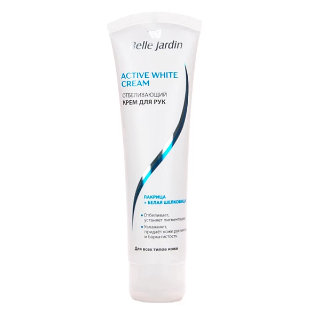 Krema za fleke na rukama - ekstrakt sladića ACTIVE WHITE 100 ml | Belle Jardin | Cosmetics | Kozmo Krema za fleke na rukama - ekstrakt sladića ACTIVE WHITE 100 ml | Belle Jardin | Cosmetics | Kozmo
