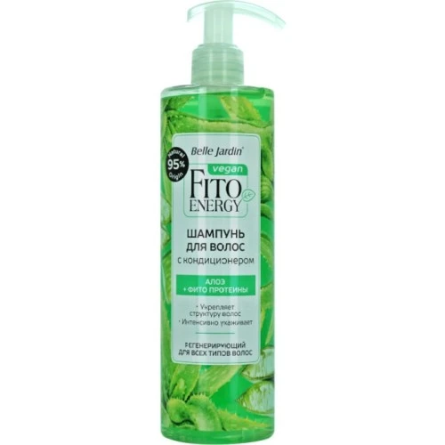 Šampon i balzam za suvu i farbanu kosu - aloja i keratin FITO ENERGIA 420 ml