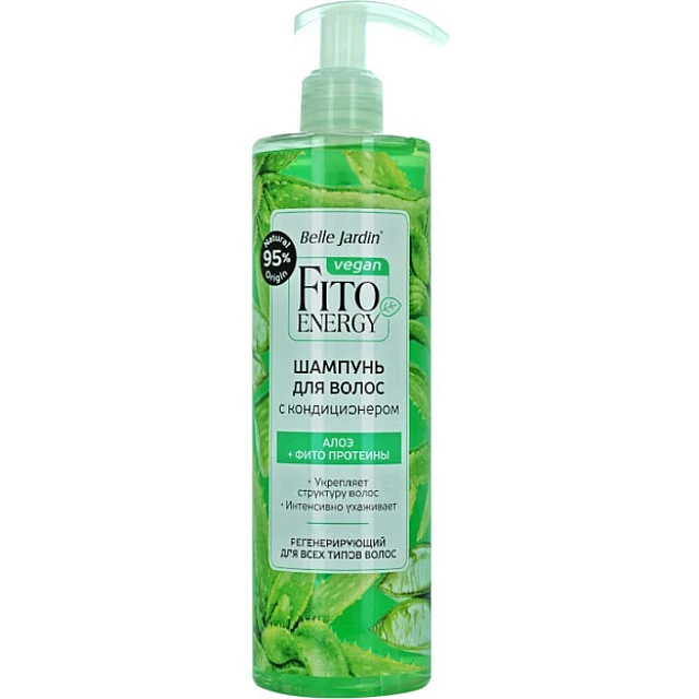 Šampon i balzam za suvu i farbanu kosu - aloja i keratin FITO ENERGIA 420 ml | Belle Jardin | Cosmetics | Kozmo