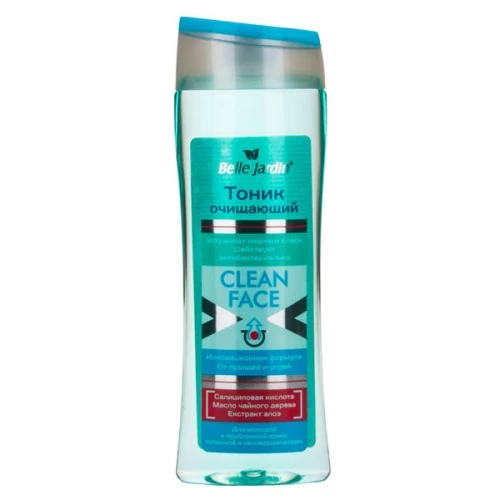 Antibakterijski tonik za čišćenje lica protiv akni i mitisera CLEAN FACE 250 ml