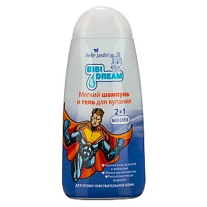 Kupka i šampon za negu osetljive dečje kože i kose sa mirisom žvaka BIBI DREAM 300 ml