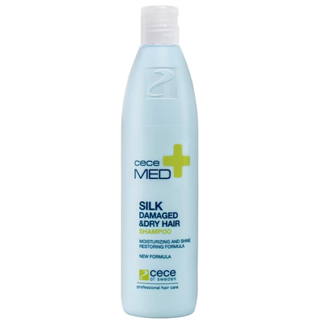 Hidratantni šampon za suvu i oštećenu kosu sa svilom Silk Damaged & Dry Hair Silk 300ml | Cece Med | Kozmo Hidratantni šampon za suvu i oštećenu kosu sa svilom Silk Damaged & Dry Hair Silk 300ml | Cece Med | Kozmo