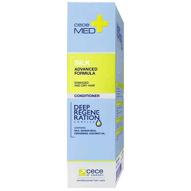 Regenerator za suvu i oštećenu kosu sa svilom Silk Damaged & Dry Hair Silk 300ml | Cece Med | Kozmo Regenerator za suvu i oštećenu kosu sa svilom Silk Damaged & Dry Hair Silk 300ml | Cece Med | Kozmo