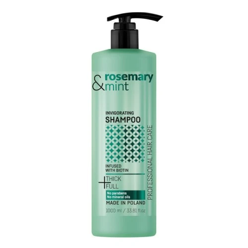 Šampon za slabu i tanku kosu sa biotinom - ruzmarin i nana 1000ml