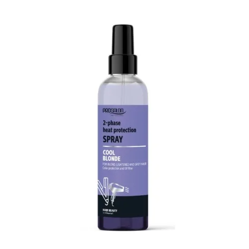 Dvofazni sprej za zaštitu kose od toplote za plavu, izbeljenu i sedu kosu PROSALON COOL BLONDE 200ml