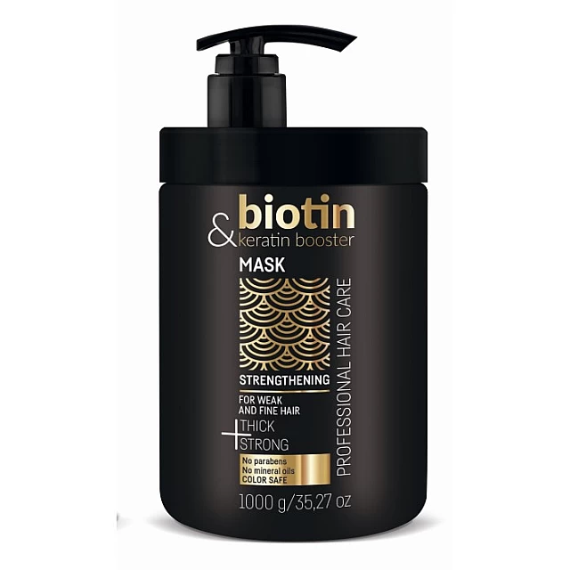 Maska za Jačanje Kose sa Keratinom i Biotinom BIOTIN &KERATIN BOOSTER 1000ml | CHANTAL | Kozmo Shop Online Maska za Jačanje Kose sa Keratinom i Biotinom BIOTIN &KERATIN BOOSTER 1000ml | CHANTAL | Kozmo Shop Online