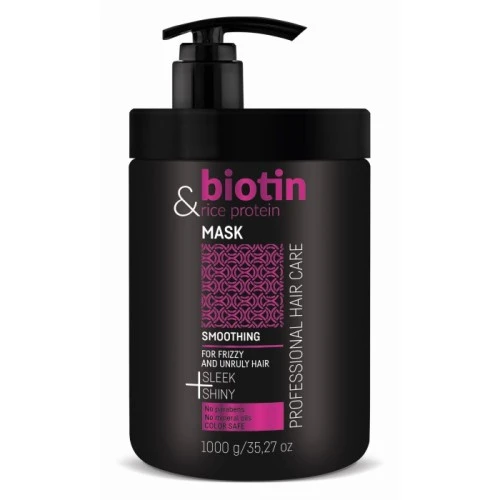 Maska za kovrdžavu kosu sa biotinom i pirinčanim proteinom BIOTIN&RICE PROTEIN 1000ml