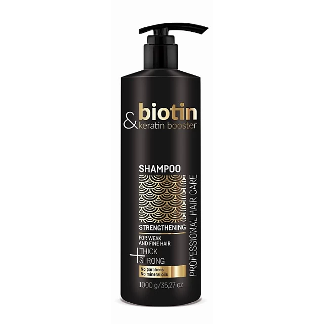 Šampon za Jačanje Kose sa Keratinom i Biotinom BIOTIN &KERATIN BOOSTER 1000ml | CHANTAL | Kozmo Shop Online Šampon za Jačanje Kose sa Keratinom i Biotinom BIOTIN &KERATIN BOOSTER 1000ml | CHANTAL | Kozmo Shop Online