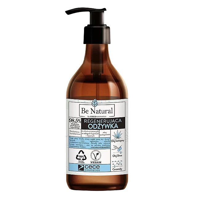 Balzam za dubinsku hidrataciju oštećene kosu nakon frizerskih tretmana mini-vala ili izbeljivanja kose 270ml | Be Natural | CECE | Cosmetics | Kozmo Balzam za dubinsku hidrataciju oštećene kosu nakon frizerskih tretmana mini-vala ili izbeljivanja kose 270ml | Be Natural | CECE | Cosmetics | Kozmo