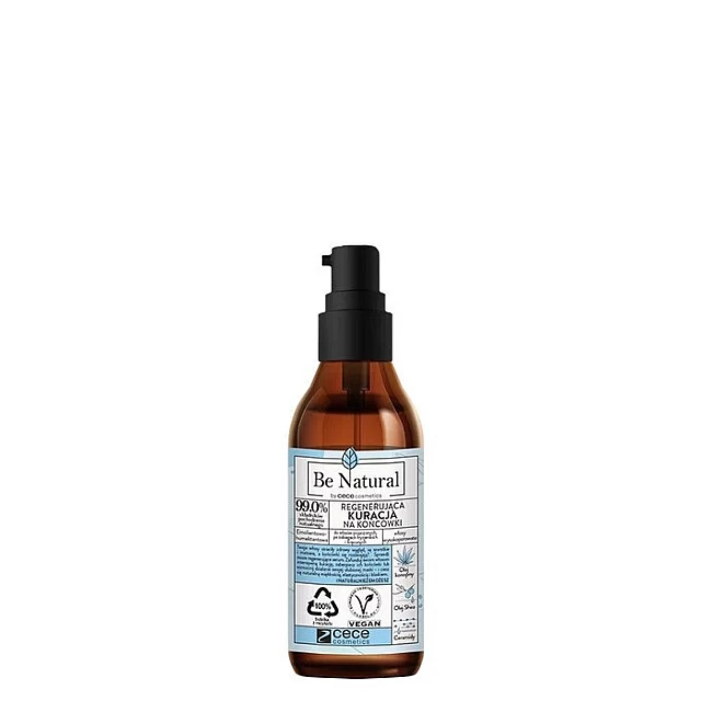 Serum emolijent-humektant za regeneraciju krajeva oštećene kose, nakon tretmana izbeljivanja ili mini-vala 75ml | Be Natural | CECE | Cosmetics | Kozmo Serum emolijent-humektant za regeneraciju krajeva oštećene kose, nakon tretmana izbeljivanja ili mini-vala 75ml | Be Natural | CECE | Cosmetics | Kozmo