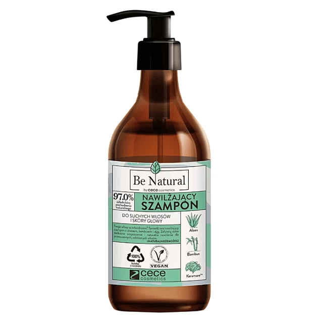 Hidrirajući šampon za oštećenu i suvu kosu - humektant sa aloe verom i bambusom 270ml | Be Natural | CECE | Cosmetics | Kozmo Hidrirajući šampon za oštećenu i suvu kosu - humektant sa aloe verom i bambusom 270ml | Be Natural | CECE | Cosmetics | Kozmo