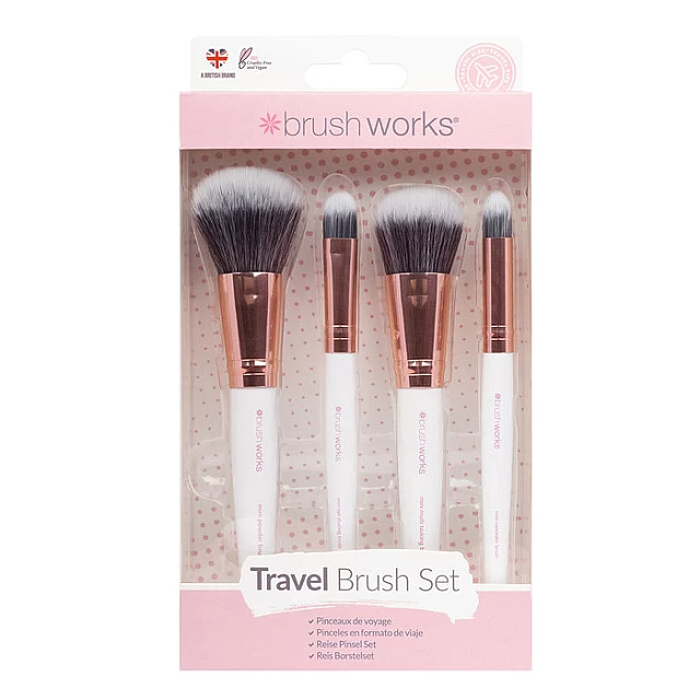 Set četkica za šminkanje za putovanja White i Gold 5060455146338 | BRUSHWORKS | Kozmo Online Set četkica za šminkanje za putovanja White i Gold 5060455146338 | BRUSHWORKS | Kozmo Online
