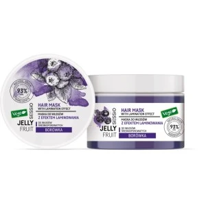 Maska za kosu sa delovanjem protiv starenja sa ekstraktima borovnice i uljem makadamije za sjaj oštećene kose SESSIO Jelly Fruit 250 g - CHANTAL