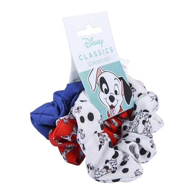 Set od 3 gumice za kosu, Scrunchies Disney Sto i Jedan Dalmatinac - Plava Set od 3 gumice za kosu, Scrunchies Disney Sto i Jedan Dalmatinac - Plava