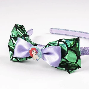 Rajf za kosu sa mašnom i šljokicama Disney Arijel - 2 kom