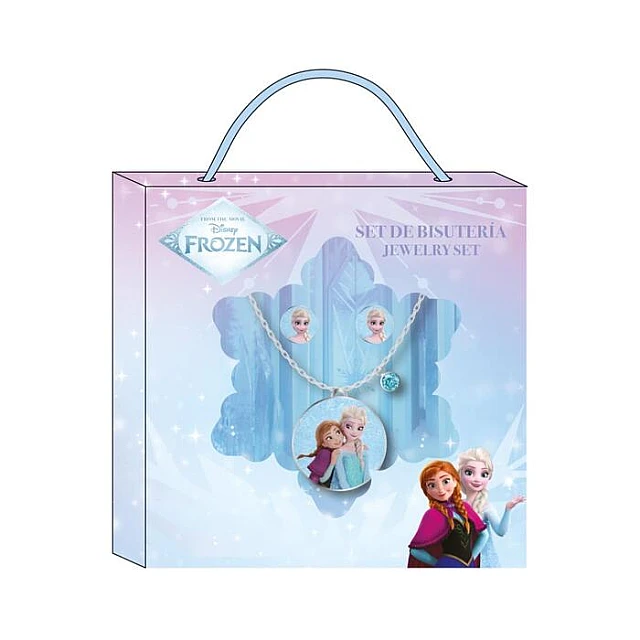 Frozen Disney set nakita za decu – Ogrlica i mindjuše Elsa i Ana | Kozmo Frozen Disney set nakita za decu – Ogrlica i mindjuše Elsa i Ana | Kozmo