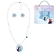 Frozen Disney set nakita za decu – Ogrlica i mindjuše Elsa i Ana | Kozmo Frozen Disney set nakita za decu – Ogrlica i mindjuše Elsa i Ana | Kozmo