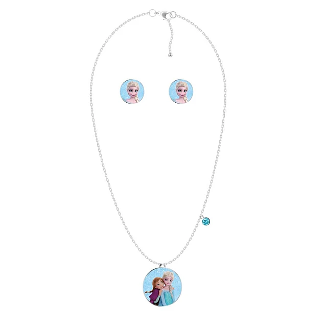 Frozen Disney set nakita za decu – Ogrlica i mindjuše Elsa i Ana | Kozmo Frozen Disney set nakita za decu – Ogrlica i mindjuše Elsa i Ana | Kozmo