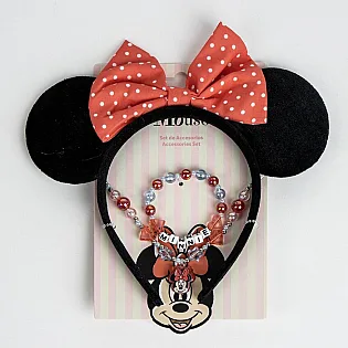 Minnie Mouse Set Aksesoara – Traka za Kosu, Ogrlica i Narukvica