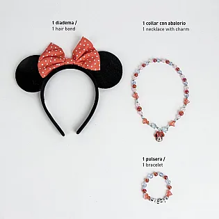 Minnie Mouse Set Aksesoara – Traka za Kosu, Ogrlica i Narukvica
