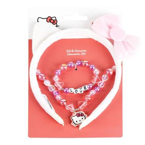 Set za decu Hello Kitty – Rajf, ogrlica i narukvica Set za decu Hello Kitty – Rajf, ogrlica i narukvica