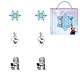 Frozen Disney set šnalica za kosu – Elsa, Olaf i pahuljice | Kozmo