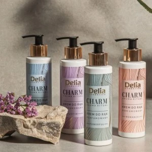 Krema za ruke sa eteričnim uljima makadamije POWERFUL CHARM 200 ml - DELIA Krema za ruke sa eteričnim uljima makadamije POWERFUL CHARM 200 ml - DELIA