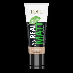 Mat tečni puder za lice REAL MAT coffe 106 30 ml - DELIA 