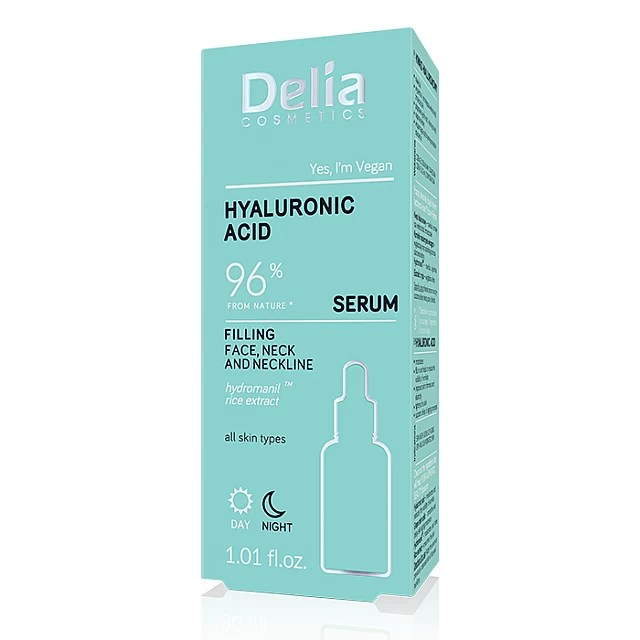 Serum za lice, vrat i dekolte sa hijaluronskom kiselinom 96 30ml | DELIA Cosmetics | Kozmo Serum-za-lice,-vrat-i-dekolte-sa-hijaluronskom-kiselinom-96-30ml | DELIA Cosmetics | Kozmo