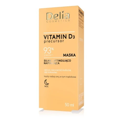 Maska za zatezanje i lifting lica sa dodatkom Vitamina D3, 50 ml