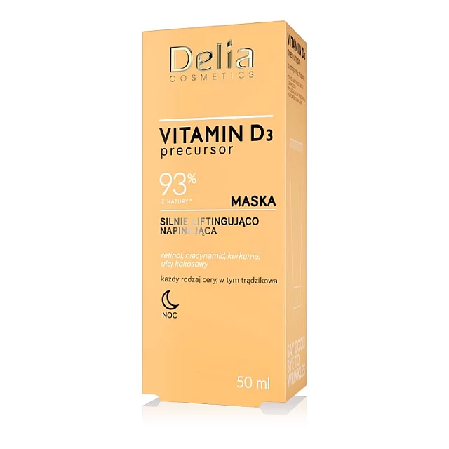 Maska za zatezanje i lifting lica sa dodatkom Vitamina D3, 50 ml | DELIA Cosmetics | Kozmo Maska za zatezanje i lifting lica sa dodatkom Vitamina D3, 50 ml | DELIA Cosmetics | Kozmo