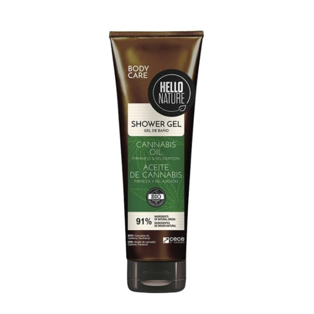 Gel za tuširanje sa uljem kanabisa i pantenolom 250 ml | Hello Nature | Beliso | Kozmo