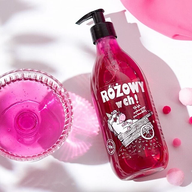 Prirodni gel za tuširanje sa mirisom ruže, mošusa i limuna Pink as F***! 500ml | LaQ | KOZMO Prirodni gel za tuširanje sa mirisom ruže, mošusa i limuna Pink as F***! 500ml | LaQ | KOZMO