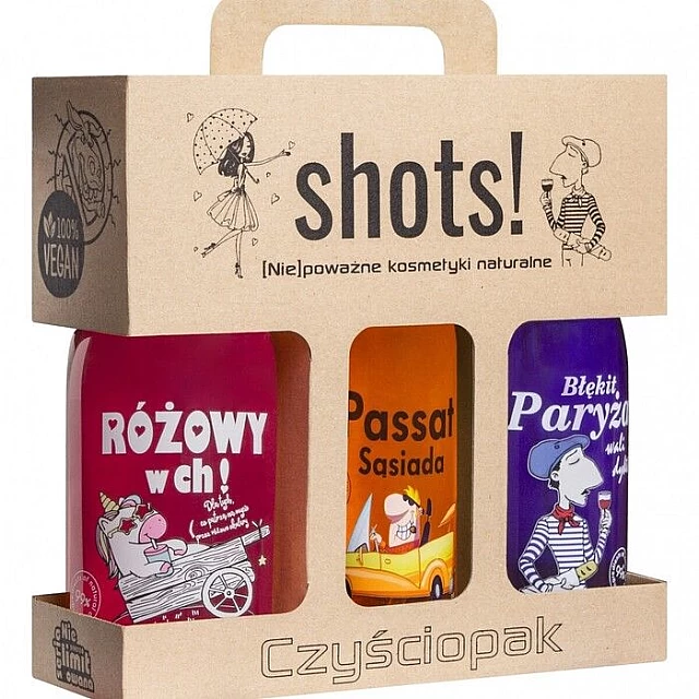 Poklon set - gelovi za tuširanje 3x1 Shots | LaQ | KOZMO Poklon set - gelovi za tuširanje 3x1 Shots | LaQ | KOZMO