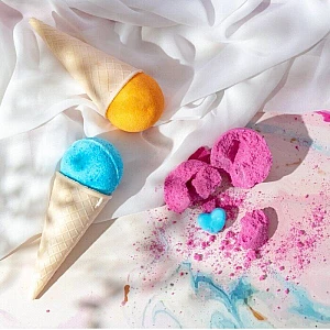 Šumeća kugla za kupku sa sapunom Orange 110gr