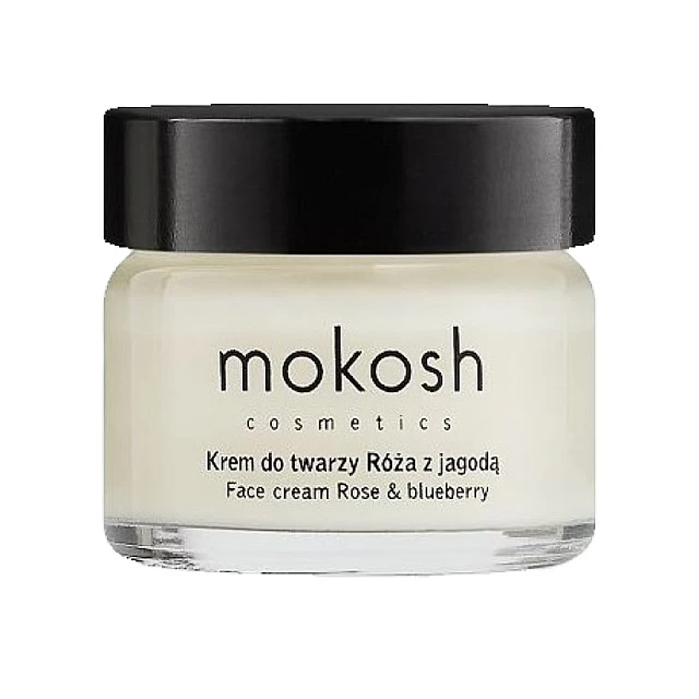 Krema za lice protiv bora sa anti age efektom sa eteričnim uljima ruže i borovnice mini 15 ml - MOKOSH Cosmetics - Kozmo Krema za lice protiv bora sa anti age efektom sa eteričnim uljima ruže i borovnice mini 15 ml - MOKOSH Cosmetics - Kozmo