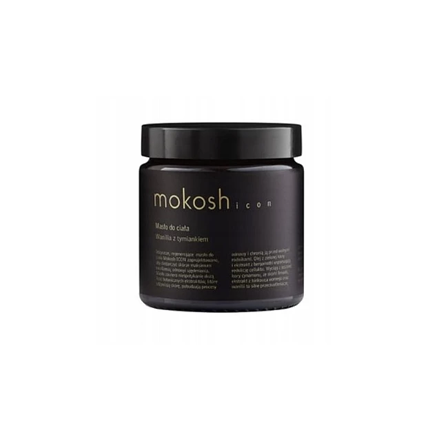 Puter za telo protiv celulita sa eteričnim uljima vanile i timijana za hidrataciju kože 120 ml - MOKOSH Cosmetics - Kozmo Puter za telo protiv celulita sa eteričnim uljima vanile i timijana za hidrataciju kože 120 ml - MOKOSH Cosmetics - Kozmo
