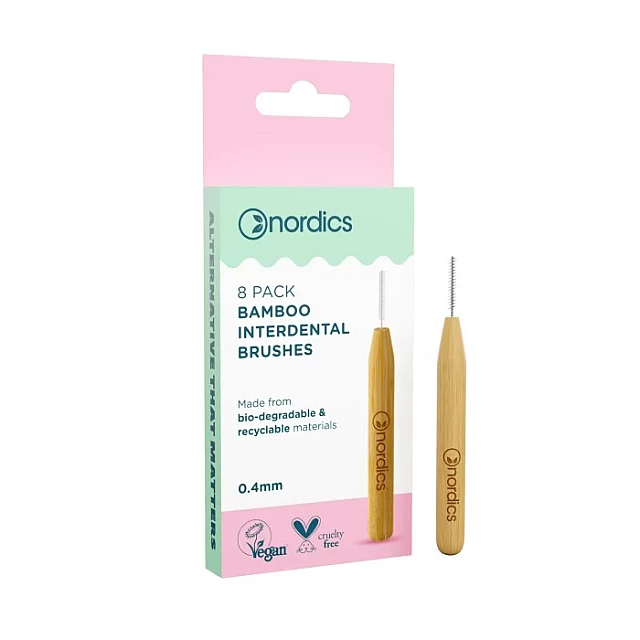Interdentalne Četkice od Bambusa Nordics 0,40mm set od 8 kom | Kozmo Interdentalne Četkice od Bambusa Nordics 0,40mm set od 8 kom | Kozmo