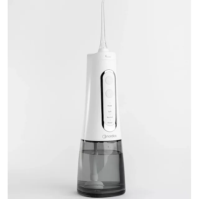 Bežični vodeni konac za zube Nordics za interdentalno čišćenje Water Flosser beli 3800501908136 Kozmo