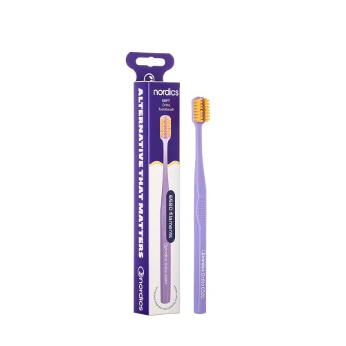 Četkica za zube Nordics Ortho Soft 6580 - Ljubičasta
