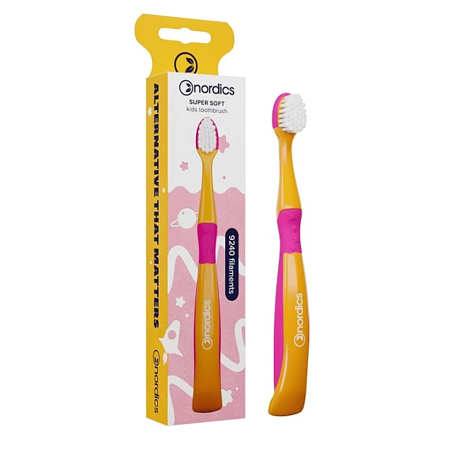 Dečija četkica za zube Premium Soft 9240 - Naranžasto/Ljubičasta| Kozmo Dečija četkica za zube Premium Soft 9240 - Naranžasto/Ljubičasta| Kozmo