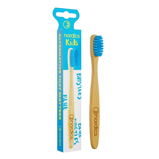 Četkica za Zube za Decu Nordics od Bambusa Soft Medium - Plava | Kozmo - 3800500324043 Četkica za Zube za Decu Nordics od Bambusa Soft Medium - Plava | Kozmo - 3800500324043