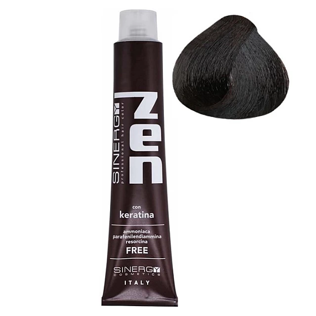 Farba za kosu bez amonijaka sa keratinom ZEN SINERGY 3.0 kestenjasta | Sinergy Cosmetics | Kozmo Farba za kosu bez amonijaka sa keratinom ZEN SINERGY 3.0 kestenjasta | Sinergy Cosmetics | Kozmo