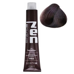 Farba za kosu bez amonijaka sa keratinom ZEN SINERGY 3.2 tamno kestenjasto ljubicasta 