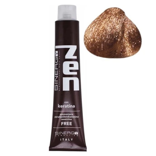 Farba za kosu bez amonijaka sa keratinom ZEN SINERGY 7.3 zlatno plava 