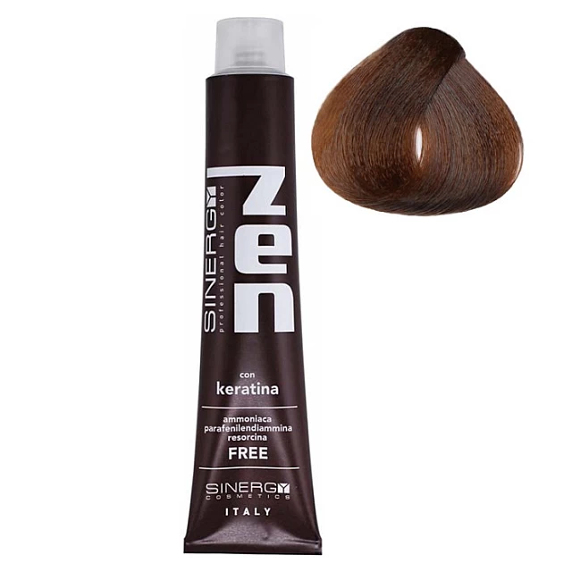 Farba za kosu bez amonijaka sa keratinom ZEN SINERGY 7.7 boja lesnika | Sinergy Cosmetics | Kozmo Farba za kosu bez amonijaka sa keratinom ZEN SINERGY 7.7 boja lesnika | Sinergy Cosmetics | Kozmo